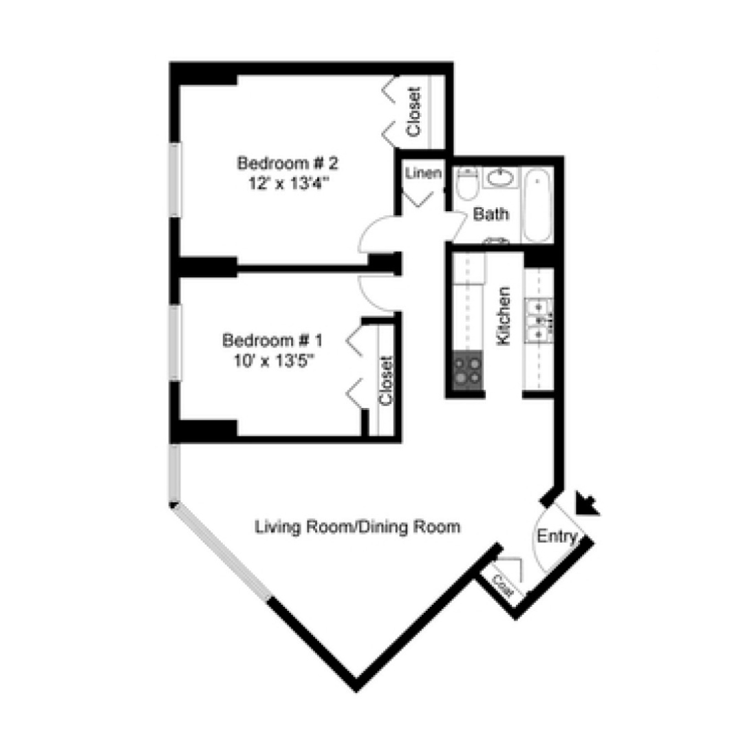 Luxurious 2 Bedroom Apartment